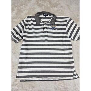 Ashworth Mens Striped Golf Polo Shirt Ale House Embroidered‎ Logo Size XL